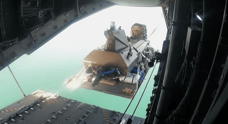WATCH: World’s first USV airdrop completed using military transport aircraft