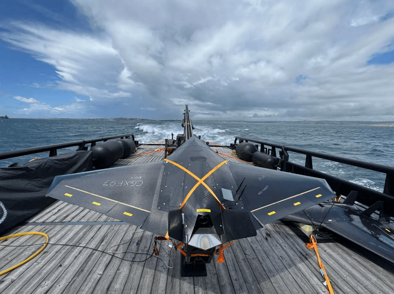UK launches strike drone from experimentation ship at sea