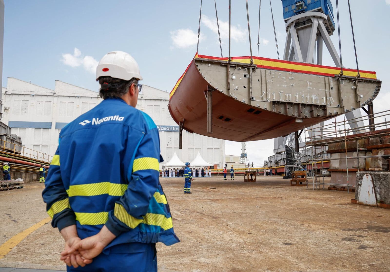 Navantia lays keel of Spanish Navy’s third F110 frigate